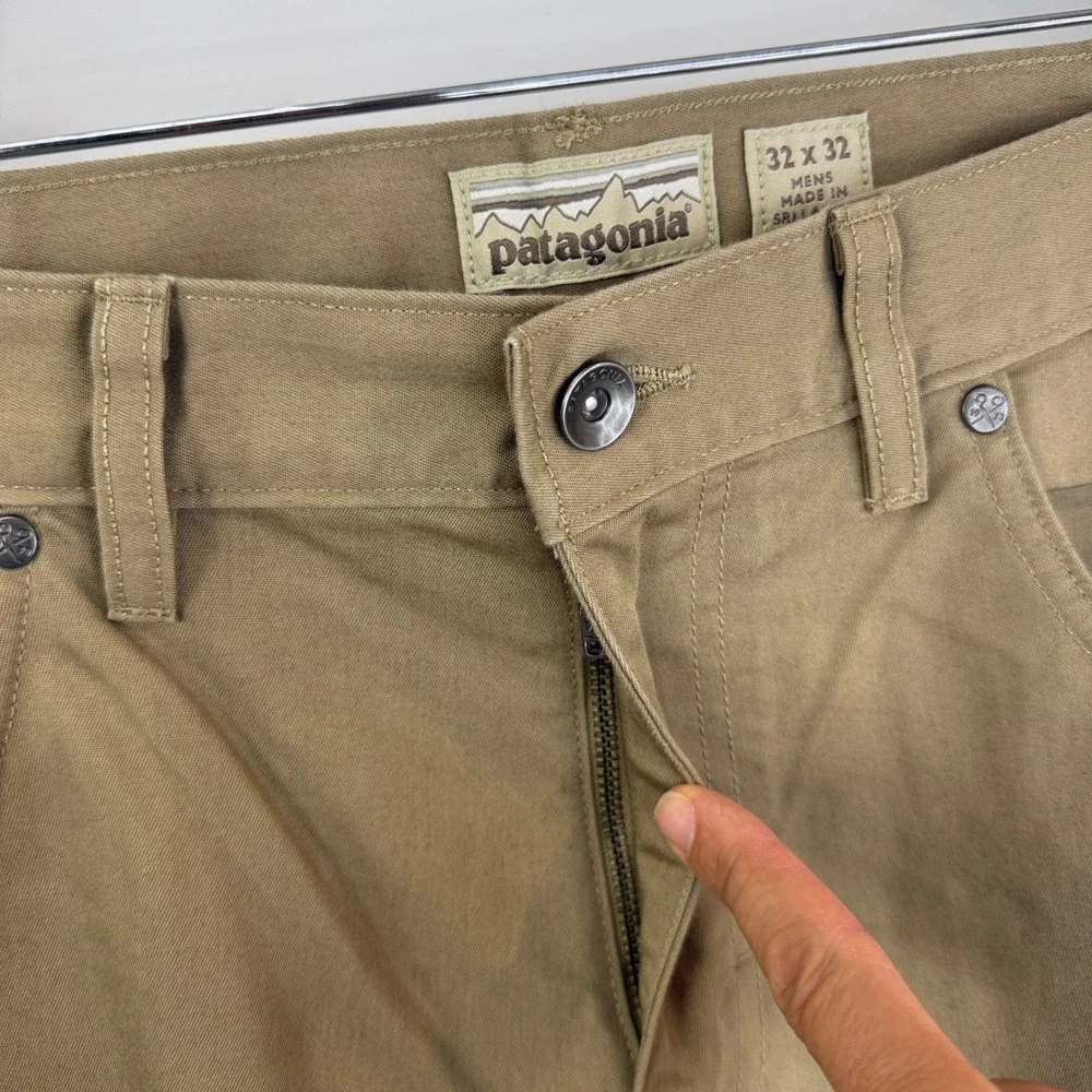 Patagonia Iron Clad Straight Fit Canvas Pants Mens 32x32 Khaki 56491 2023
